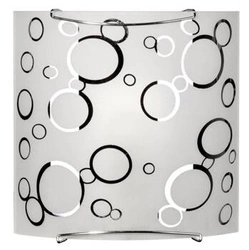 Stropní svítidlo Doka bílý skleněný klasický čtvercový 28x24,5 cm do obýváku a kuchyně