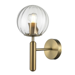 Nástěnné svítidlo PALLA moderní zlaté skleněné 15 cm do ložnice a obýváku Step into Design