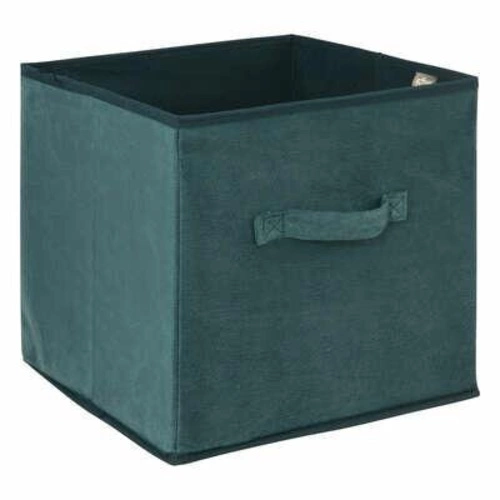 Skládací látkový box do regálu 31x31 sametový modrý s úchytem 5five