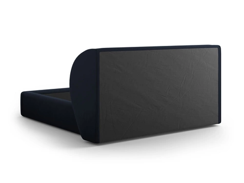 Miley Tmavě modrá sametová postel 200x200