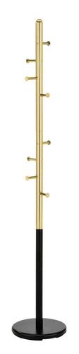 Stojanový věšák Iridesa černý zlatý glamour ocelový do předsíně moderní Intesi