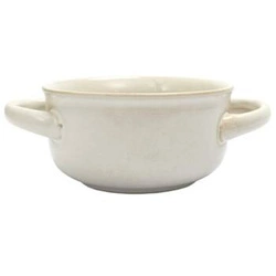 Bulionová miska Temps Intesi bílá 600ml keramická miska na polévku s oušky do jídelny