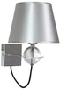 Nástěnná lampa Tesoro 1x40W E14 stříbrná