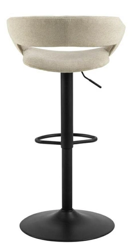 Barová židle Grace béžová čalouněná s opěrkou, výškově nastavitelná, moderní do kuchyně a k ostrůvku Actona