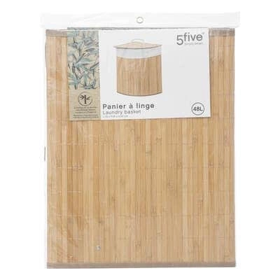 Bambusový trojúhelníkový koš na prádlo 48L