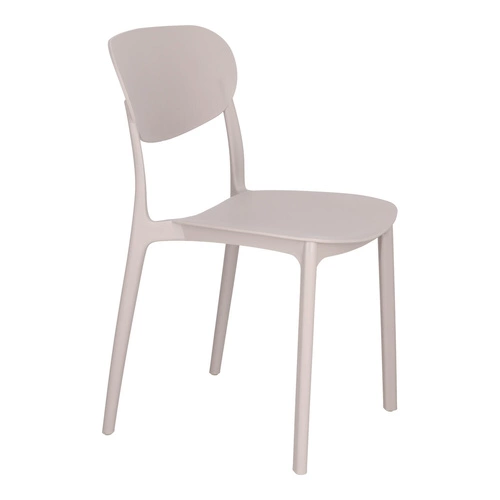 Moderní plastová jídelní židle Plasta taupe do kuchyně