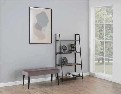 Čalouněná lavice Glory VIC dusty rose do předsíně glamour růžová Actona 95 cm