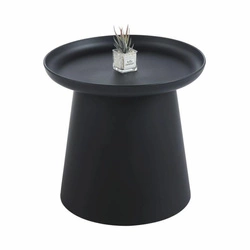Konferenční stolek Xena kulatý 50 cm černý moderní do obýváku Intesi polypropylen