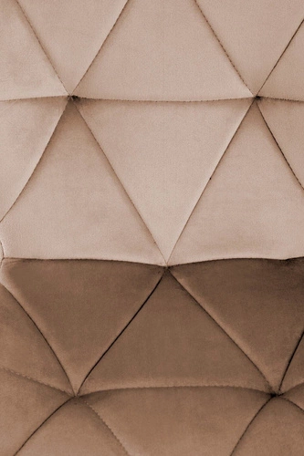 Čalouněná sametová židle Eve béžová do jídelny a obývacího pokoje moderní s černými nohami