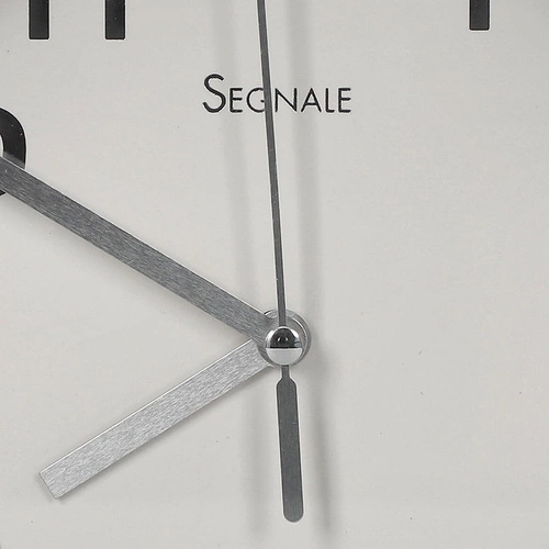 Nástěnné hodiny glamour Ago Intesi bílé chrom elegantní do obýváku nebo kanceláře 20 cm