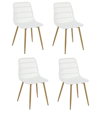 Sada 4 bílých židlí Klaus