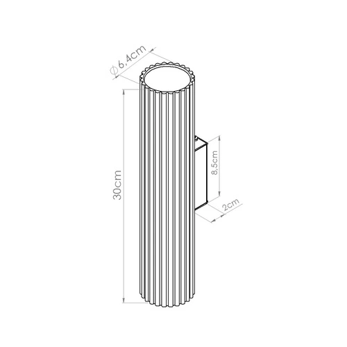 Nástěnné svítidlo IVAR LED broskvové moderní do obývacího pokoje 30 cm