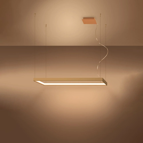 LED lustr Tuula M zlatý moderní do obýváku a jídelny industriální 150 cm