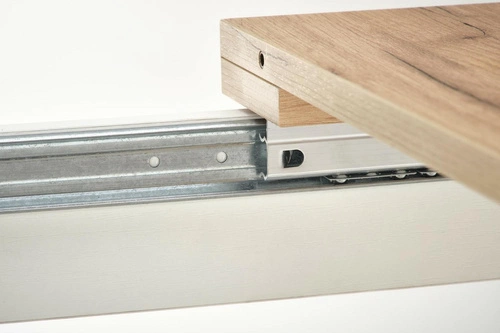 Rozkládací jídelní stůl Tiago 90-125x90 moderní dub přírodní bílý Intesi