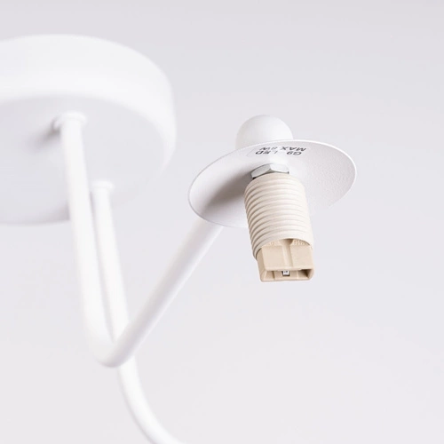 Stropní lustr ASTRAL 3 bílá koule minimalistický do obýváku a ložnice 62 cm