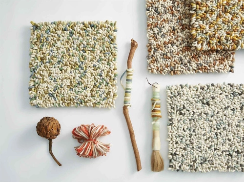 Moderní vlněný koberec Arch béžový 170x240 cm do obýváku snadný na údržbu