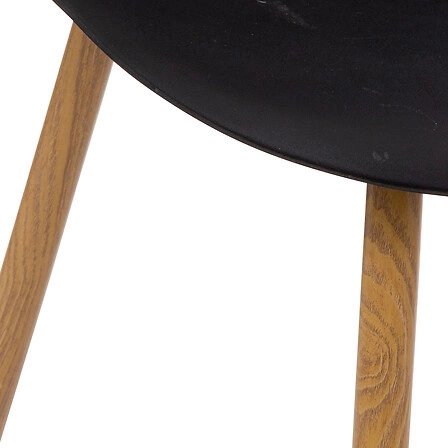 Jídelní židle Taho Atmosphera černá moderní plastová stohovatelná