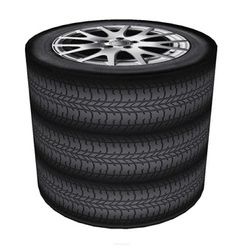 Zahradní kulatý puf Raptor Intesi voděodolný moderní na zahradu terasu balkon 40 cm