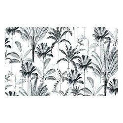 Diatomitová kuchyňská podložka protiskluzová rychleschnoucí 45x75 cm bílé palmy 5five