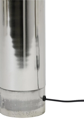Kovová stolní lampa Savi Light&Living stříbrná základna do obýváku nebo ložnice 33 cm