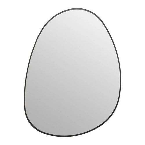 Oválné zrcadlo Rosalia 55x75 cm loftové černé na stěnu do obýváku a ložnice