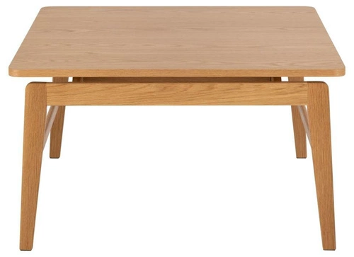 Konferenční stolek Essex 80x80 cm dřevěný čtvercový dubový moderní skandinávský do obýváku