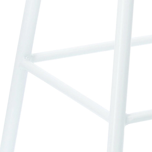 Barová stolička Seattle White 66 cm dřevěná bez opěrky do kuchyně a jídelny bílá Intesi