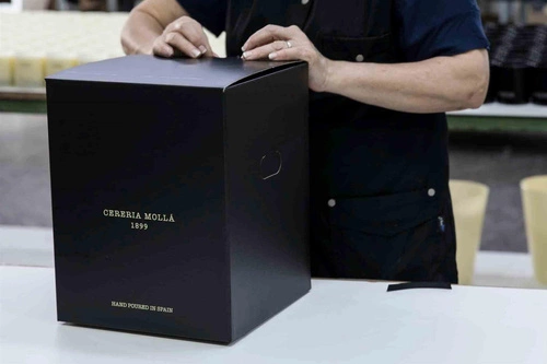 Boutique vonná sójová svíčka Amber & Sandalwood XL černá, dekorativní