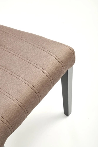 Čalouněná židle Arizona Intesi béžová s černými dřevěnými nohami do jídelny a obýváku