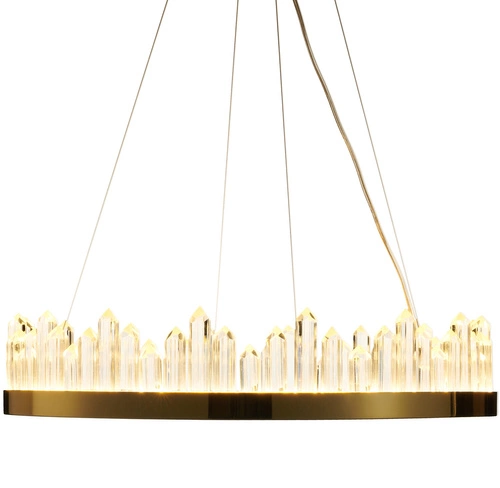 Závěsné LED svítidlo LUSSO zlaté 60 cm moderní do obýváku a jídelny Step into Design