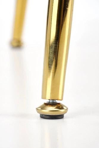 Čalouněná sametová židle Rebbeca Intesi béžová s područkami glamour do jídelny