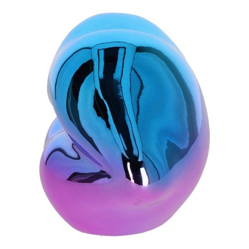 Dekorační figurka rty Intesi keramická duhově modrá do obýváku nebo jako dárek