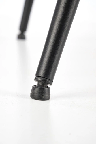 Čalouněná židle Noelle šedá do jídelny a obýváku moderní na černých nohách Intesi