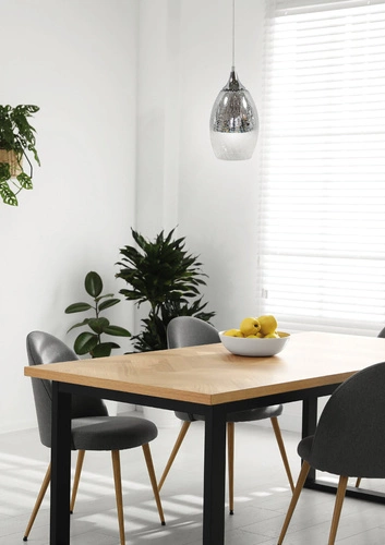 Závěsné svítidlo Celia 16 stříbrné skleněné do obýváku a jídelny nastavitelné nad stůl