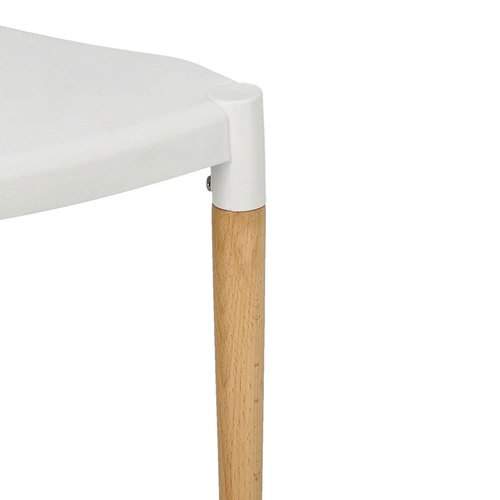 Jídelní židle Wicker PP Simplet bílá inspirovaná Wishbone, stohovatelná, snadné čištění