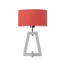 Lampa CLIO stínidlo červené stojan bílý