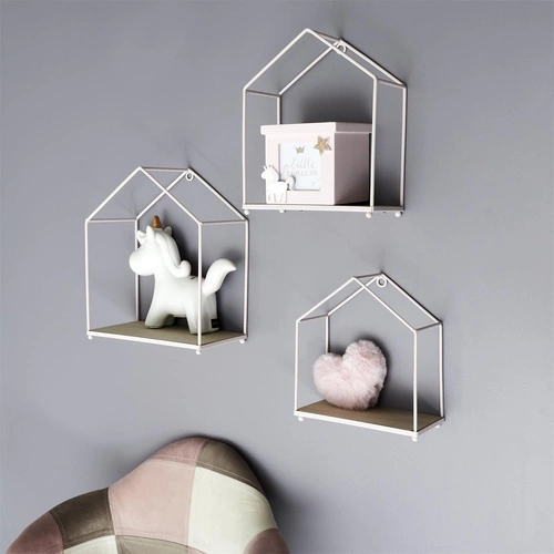 Sada 3 polic Cottage pink