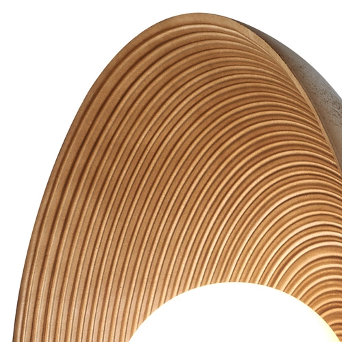 Nástěnné skleněné svítidlo ILUSIONI béžové 26 cm moderní do ložnice a obýváku