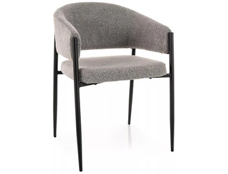 Židle Kapia šedá s podloketníky do jídelny a obývacího pokoje moderní