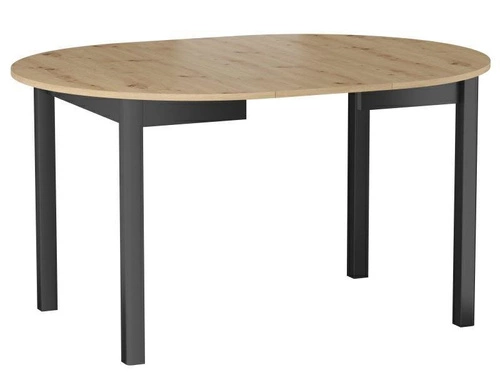 Rozkládací kulatý jídelní stůl Calvia 102 cm dub artisan moderní Intesi