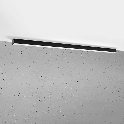 Stropní LED svítidlo Pinne 150 cm černé moderní do obýváku, kuchyně a chodby