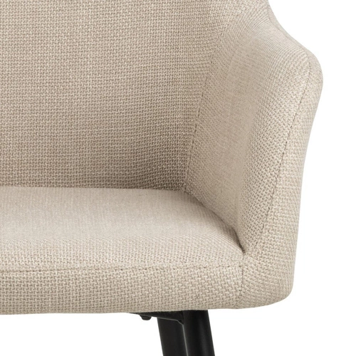 Jídelní židle Lizzy Actona čalouněná béžová s područky moderní skořepinová