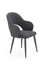 Čalouněná jídelní židle s područkami Vilson Intesi šedá moderní