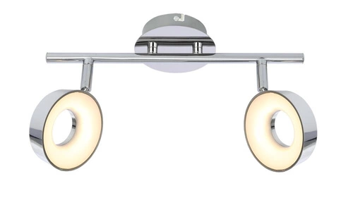 LED stropní svítidlo Isla chrom nastavitelné do obýváku a ložnice moderní 31 cm