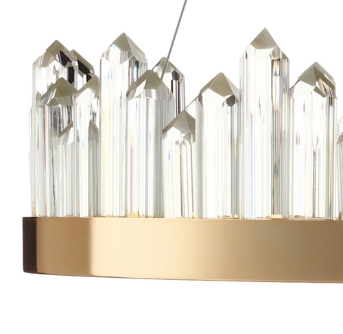 Závěsné LED svítidlo LUSSO zlaté 60 cm moderní do obýváku a jídelny Step into Design