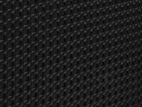 Vysoká komoda Pensacola černá ratanová na nožkách do obývacího pokoje