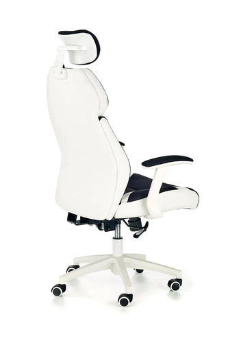 Ergonomická otočná kancelářská židle Charun černá s opěrkou hlavy moderní k psacímu stolu