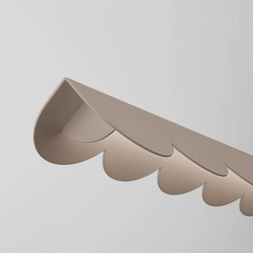 Závěsné LED svítidlo BISCUIT taupe nad stůl moderní do obýváku