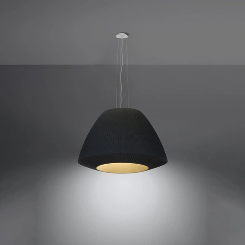 Lustr BELLA 60 černý moderní lustr do obýváku a jídelny 3bodový