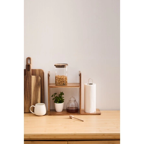 Dřevěná kuchyňská polička na papírové utěrky 5five simply smart akácie 41 cm